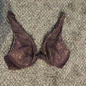 Victoria’s Secret Very Sexy Unlined Push-up Without padding Mauve lace Bra34C